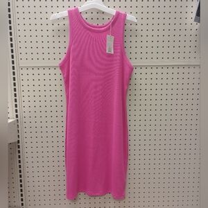 New With Tags! A New Day Pink Ribbed Tank Dress – Size XS
